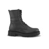 TSF Women Black Leather Winter Boots (ROXY-03-BLK )